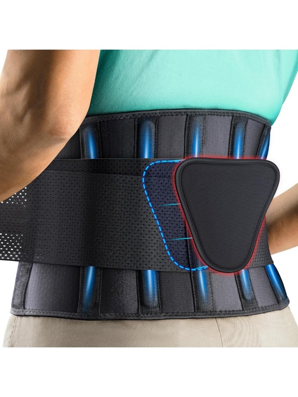 Lumbar Support Back Brace for Men & Women - Lower Back Pain Relief Belt